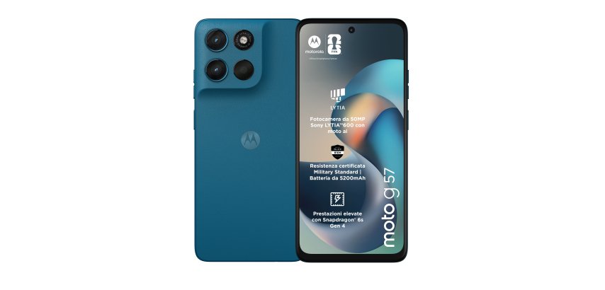 Motorola moto g57 Camera 50MP Doppia SIM Android 16.0 5G USB tipo-C 8 GB 256 GB 5200 mAh Verde