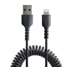 Câble USB type A vers Lightning USB noir 1 m