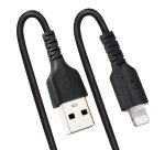 Câble USB type A vers Lightning USB noir 1 m