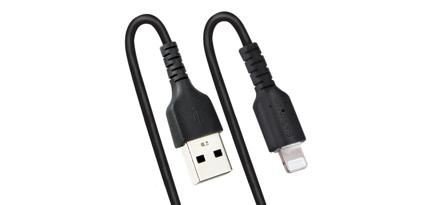 StarTech.com Câble USB vers Lightning noir 0,5 m
