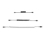 StarTech.com Câble USB vers Lightning de 50cm - Certifié Mfi - Adaptateur USB Lightning Noir, Gaine durable en TPE - Cordon Chargeur Iphone/Lightning Spiralé en Fibre Aramide - Câble USB pour Iphone Très Résistant