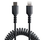 StarTech.com Câble USB-C vers Lightning de 50cm - Adaptateur USB C vers Lightning Noir Certifié Mfi, Gaine Durable en TPE - Câble USB Type-C