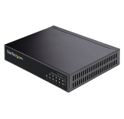 StarTech.com Commutateur 2.5G non géré - Commutateur Gigabit à 5 ports - Commutateur Ethernet 2.5GBASE-T non géré - Répartiteur Ethernet - Rail Din ou montage mural - Multi-Gigabit - Auto-MDIX - 9K Jumbo