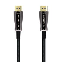 aisens cable hdmi v21 aoc ultra alta velocidad  hec 8k60hz 4k120hz 444 48gbps am-am negro 50m