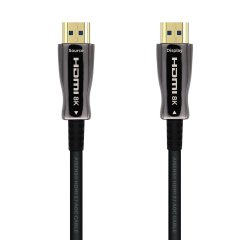 AISENS Cable HDMI V2.1 AOC Ultra Alta Velocidad / HEC 8k@60Hz 4k@120Hz 4:4:4 48Gbps, A/M-A/M, Negro, 20m