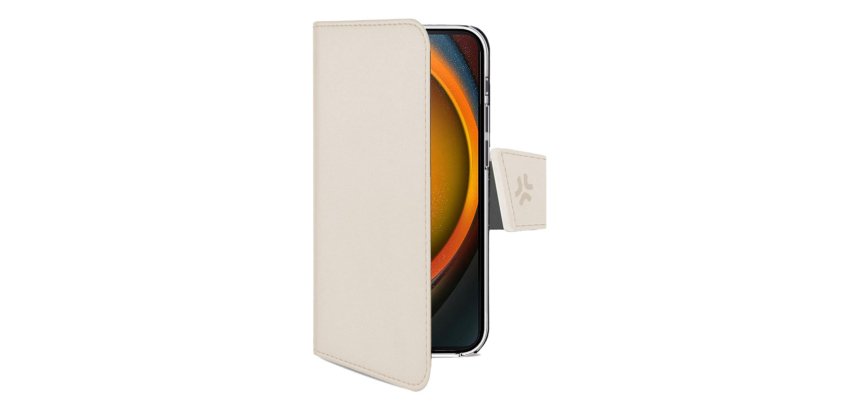 Celly WALLY mobile phone case 16 cm (6.3") Wallet case Sand