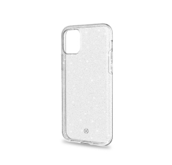 Celly Sparkle custodia per cellulare 15,5 cm (6.1") Cover Trasparente, Bianco
