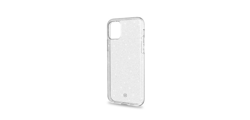 Celly Sparkle custodia per cellulare 15,5 cm (6.1") Cover Trasparente, Bianco