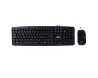 Nilox Combo USB  Teclado QWERTY + Ratón Flat