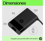 HP Cargador para portátil USB-C de 65 W
