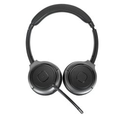 Targus AEH104GL auricular y casco Auriculares Inalámbrico y alámbrico Diadema Llamadas/Música USB Tipo C Bluetooth Negro