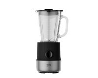 Beko TBN 81808 BX: Frullatore da Tavolo Sirius Line, 800 Watt, 1.75 L, Brocca in Vetro, Nero e Inox