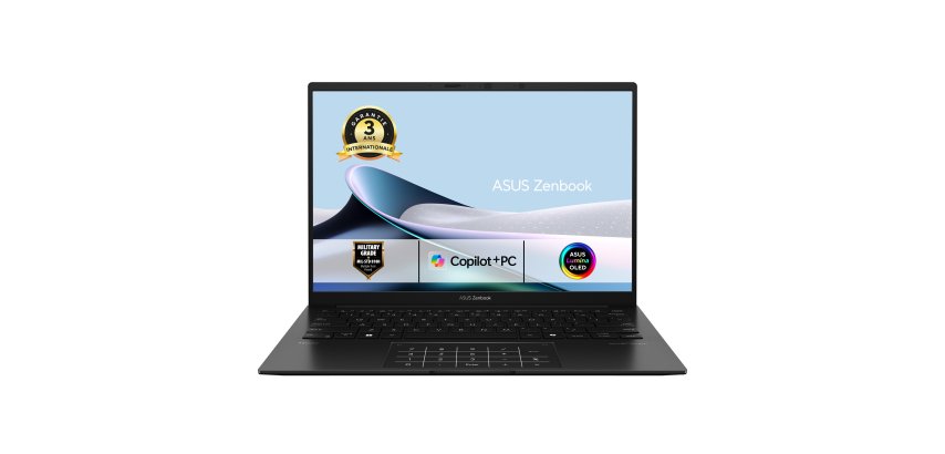 ASUS Zenbook 14 OLED UM3406GA-DICQD141X Copilot+ PC AMD Ryzen AI 7 445 Ordinateur portable 35,6 cm (14") WUXGA 16 Go LPDDR5x-SDRAM 512 Go SSD Wi-Fi 6E (802.11ax) Windows 11 Pro Noir