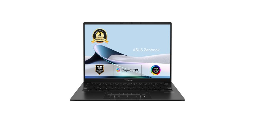 ASUS Zenbook 14 OLED UM3406GA-DICQD114X Copilot+ PC AMD Ryzen AI 7 445 Ordinateur portable 35,6 cm (14") WUXGA 32 Go LPDDR5x-SDRAM 1 To SSD Wi-Fi 6E (802.11ax) Windows 11 Pro Noir