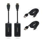 StarTech.com Extendeur HDMI Sans Fil pour Salles de Réunion et Espaces de Travail Collaboratifs, 4K 60Hz, Portée de 20m, Alimentation par USB, Kit Transmetteur et Récepteur Plug-and-Play