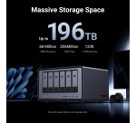 Serveur NAS Ugreen 6 baies DXP6800 Pro Gris anodisé