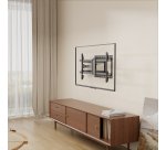 AISENS Soporte Pro Giratorio, Inclinable y Nivelable para Monitor/TV 50kg de 43"-80", Negro