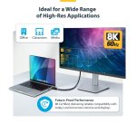 StarTech.com 2m (6ft) Certified Ultra High Speed HDMI Cable, 8K 60Hz/4K 120Hz, HDMI 2.1 Cable with HDR10+ / eARC, 48Gbps, 8K HDMI Cord for Monitor/TV/Display, Flexible TPE Jacket