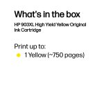 HP 903XL High Yield Yellow Original Ink Cartridge