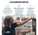 HP Poly Micro-casque Poly Blackwire 3325 stéréo USB-C certifié Microsoft Teams + connexion 3,5 mm + adaptateur USB-C/A
