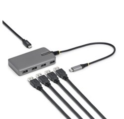 StarTech.com 5G4AC-USB-C-HUB hub & concentrateur USB 3.2 Gen 1 (3.1 Gen 1) Type-C 5000 Mbit/s Gris