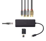 Lindy 43358 base para portátil y replicador de puertos Alámbrico USB 3.2 Gen 1 (3.1 Gen 1) Type-C Negro