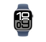 Apple MXLW3ZM/A smart wearable accessory Band Blue Fluoroelastomer