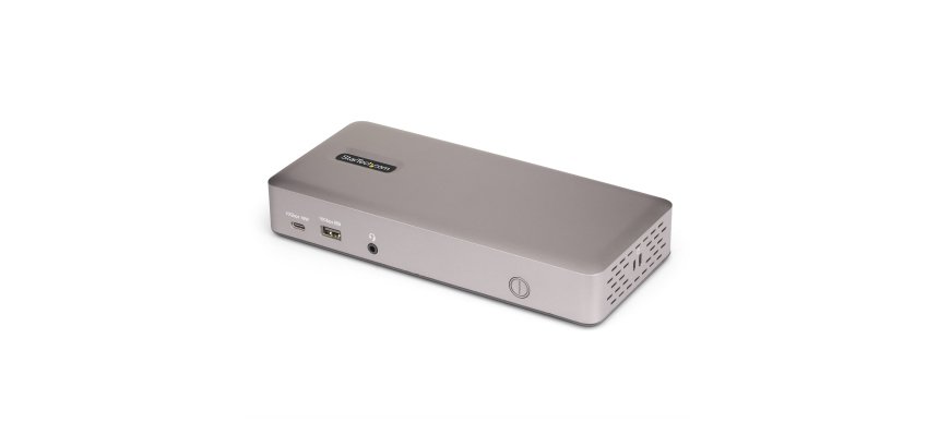 StarTech.com Station d'Accueil USB4 pour 3 Écrans, HDMI ou DisplayPort 4K 60 Hz, Charge d'Ordinateur Portable 100 W, 2,5 GbE, Station d'Accueil Multi-Écrans USB-C, Sans Pilote