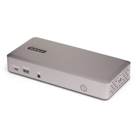 StarTech.com Docking Station USB4 para 3 Monitores 4K60 HDMI o DisplayPort - Dock USB Tipo C - Hub USB de 6 Puertos - Red Ethernet de 2,5GbE - PD 100W - Carga de Portátiles de 100W - sin Controladores
