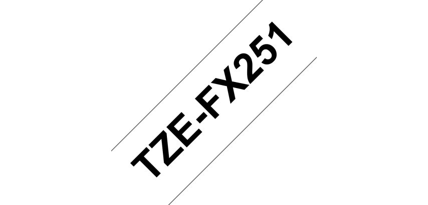 Brother TZe-FX251 - flexible ID tape - 1 cassette(s) - Roll (2.4 cm x 8 m)