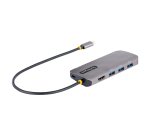 StarTech.com Adaptador Multipuertos USB C, de Vídeo HDMI de 4K y 60Hz, Hub USB-A 3.2 de 3 Puertos de 5Gbps, Entrega de Alimentación PD de 100W, GbE, Docking Station de Viajes