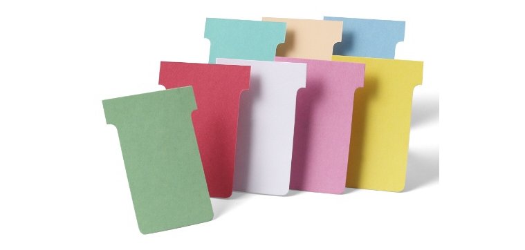 Fiches pour planning nobo 100 unites coloris orange ind 2