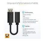 StarTech.com Câble DisplayPort vers Mini DisplayPort 15 cm - Vidéo UHD 4K x 2K - Câble Adaptateur DP Mâle vers Mini DisplayPort Femelle - Câble de Rallonge pour Ordinateur DP vers Moniteur mDP 1.2
