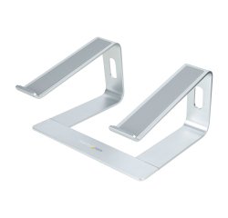 StarTech.com Soporte de Escritorio para Portátil, Soporta 5kg, de Aluminio, Color Plata, Base Riser Elevador Ergonómico para Portátil, para Macbook Air/Pro, Dell XPS, Lenovo