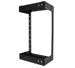 StarTech.com Rack Réseau Mural 18U à 2 Montants, Rack Serveur 19" à Cadre Ouvert avec Profondeur Ajustable, Rack de Données Mural pour IT/AV/Panneau de Patch/ Equipement IT - Écrous et Vis de Fixation Inclus