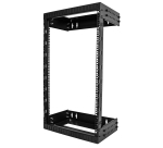 StarTech.com Rack Réseau Mural 18U à 2 Montants, Rack Serveur 19" à Cadre Ouvert avec Profondeur Ajustable, Rack de Données Mural pour IT/AV/Panneau de Patch/ Equipement IT - Écrous et Vis de Fixation Inclus