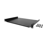 StarTech.com Étagère Rack 19 pouces 1U - Plateau Rackable Universel - Étagère Baie de Brassage - Étagère Cantilever Rack 19" - Capacité 25kg - Rangement Rack Informatique - Profondeur 30cm (12"), Noir