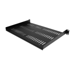 StarTech.com Étagère Rack 19 pouces 1U - Plateau Rackable Universel Ventilé - Étagère Baie de Brassage - Étagère Cantilever Rack 19" - Capacité 25kg - Rangement Rack Informatique - Profondeur 30,5cm (12"), Noir