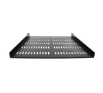 StarTech.com Étagère Rack 19 pouces 1U - Plateau Rackable Universel Ventilé - Étagère Baie de Brassage - Étagère Cantilever Rack 19" - Capacité 25kg - Rangement Rack Informatique - Profondeur 50cm (20"), Noir