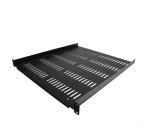 StarTech.com Étagère Rack 19 pouces 1U - Plateau Rackable Universel Ventilé - Étagère Baie de Brassage - Étagère Cantilever Rack 19" - Capacité 25kg - Rangement Rack Informatique - Profondeur 50cm (20"), Noir