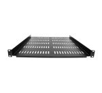 StarTech.com Étagère Rack 19 pouces 1U - Plateau Rackable Universel Ventilé - Étagère Baie de Brassage - Étagère Cantilever Rack 19" - Capacité 25kg - Rangement Rack Informatique - Profondeur 50cm (20"), Noir
