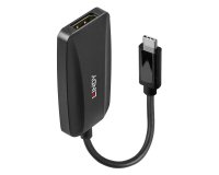 Lindy 43337 câble vidéo et adaptateur 0,13 m USB Type-C DisplayPort Noir