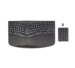 HP 960 Ergonomic Wireless Keyboard clavier Maison RF sans fil + Bluetooth AZERTY Belge Noir