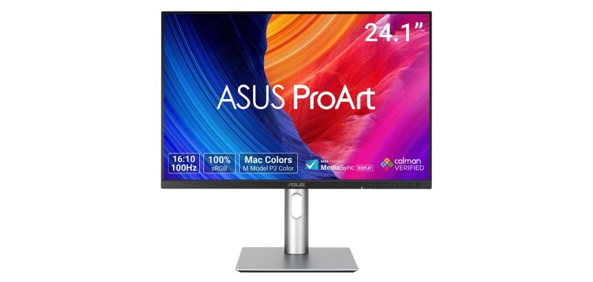 ASUS ProArt PA248QFV écran plat de PC 61,2 cm (24.1") 1920 x 1200 pixels WUXGA LCD Argent