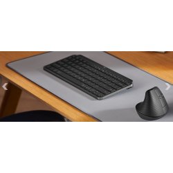 Logitech Lift Vertical Ergonomic Mouse - vertikale Maus - Bluetooth, 2.4 GHz - rosé