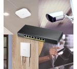 Zyxel GS1915-8EP Gestionado L2 Gigabit Ethernet (10/100/1000) Energía sobre Ethernet (PoE) Negro