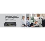 Zyxel GS1915-8EP Géré L2 Gigabit Ethernet (10/100/1000) Connexion Ethernet, supportant l'alimentation via ce port (PoE) Noir