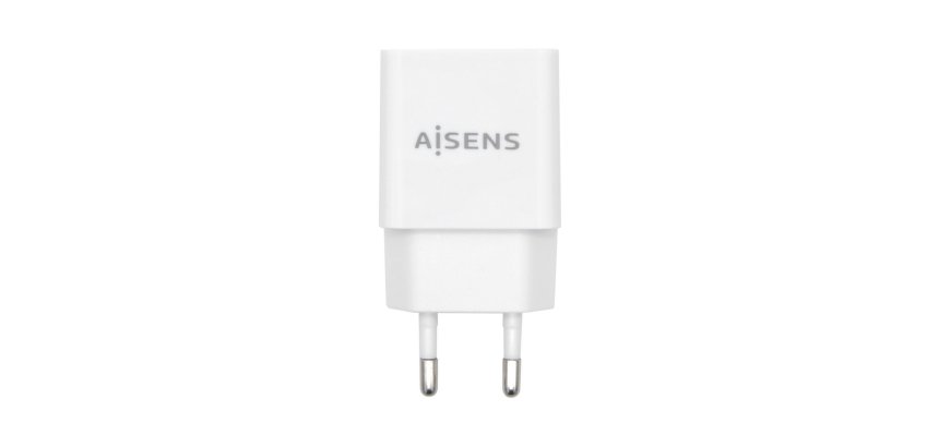 AISENS Cargador USB 10W Alta Eficiencia, 5V/2A, Blanco