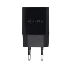 AISENS Cargador USB 10W Alta Eficiencia, 5V/2A, Negro