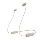 Sony WI-C100 Auriculares Inalámbrico Dentro de oído Llamadas/Música Bluetooth Beige